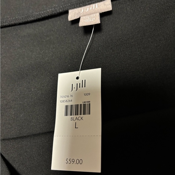 J JILL Black Ponte Stretch Pencil Skirt Size Large NWT - Picture 5 of 7